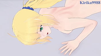 Preview 4 of Hind Xx Vidoe Hd - Mash Kyrielight and Artoria Caster and Gudako intense futanari sex. - Fate/Grand Order Hentai