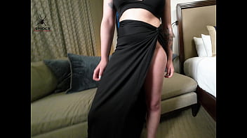 Preview 3 of German Donna Schlmpi - Kat Knife Modeling another outfit dressing and undressing