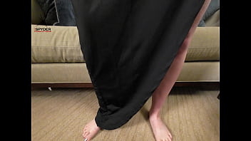 Preview 1 of German Donna Schlmpi - Kat Knife Modeling another outfit dressing and undressing