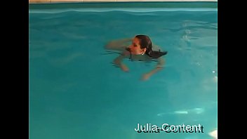 Preview 1 of Www 247 Indian Sex - Amateur couple has passionate sex by the pool - 80s retro