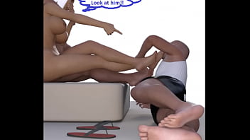 Preview 3 of Libe Ass - 3D Cuckold And Foot Fetish Comic Part 2 (MUST WATCH)