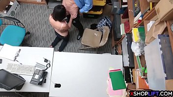 Preview 3 of Hd Boots Sex - Hot teen thief fucked by a security guard to avoids jail