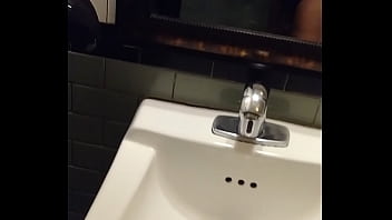 Preview 3 of Ashton Pieres - Masturbating in public bathroom