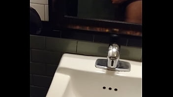Preview 4 of Ashton Pieres - Masturbating in public bathroom