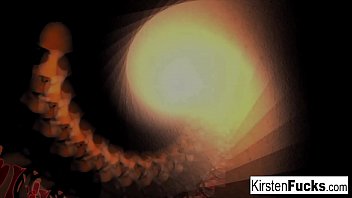 Preview 1 of Xxx Mobile - Sexy Kirsten Price hot orange toy solo