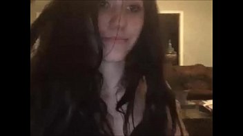 Preview 2 of Bokep Pns Bandung - Cute Brunette TS Pleasing herself and her Male Lover
