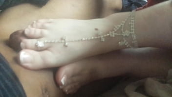 Preview 3 of Adriana Keiran Lee - Girlfriend footjob and cum