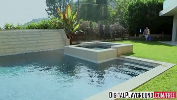 Preview 1 of Mom Son Teachex Sex - DigitalPlayground - (Mia Malkova,  Xander Corvus) - Poolside Pounding