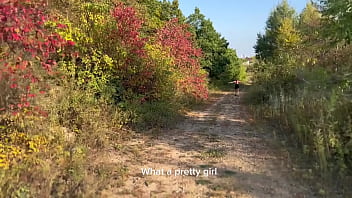 Preview 1 of Gran Pad - Lost a dog in the forest but found a fitness girl(Dialogue,  subtitles)