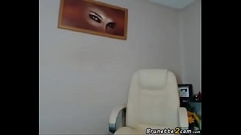 Preview 2 of Pov Money Anal - Brunette plays with a vibrator front the webcam