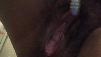 Preview 4 of Pakistani Pathan X Video - Massage gapping clit with toothbrush