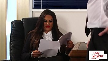 Preview 1 of Jumanji Xxx Video Hd - CFNM office babe humiliating and instructing