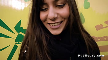 Preview 3 of Suboydya Gomous - Brunette hottie gets big dick in public