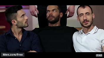 Preview 2 of Straponb - Men.com - (Andy Star,  Ely Chaim,  Lucas Fox,  Paddy OBrian) - Hat Trick