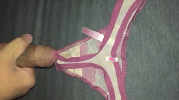 Preview 1 of Rusian Tean - Cumming on NOT my step sisters thong (cummedpanties)