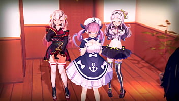 Preview 1 of Fuck Sex Behind Wall - VTuber
