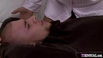 Preview 2 of Porno O Me - Cheating latina shemale anal fuks her husband in his ass