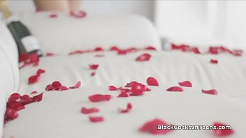 Preview 1 of Sani Lyoni Xxxx - Curvy blonde teen riding a big black cock