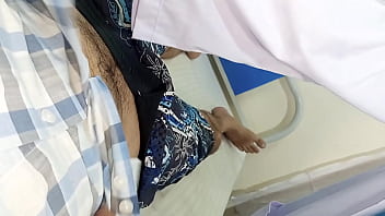 Preview 1 of Bf Sexy Picture Hindi Mai - Doctor Girlfriend Enjoys Fucking Indian Big Cock Cowgirl Style On Patient Bed,  Hindi xxx Desi Doctor Series | Netu and Hubby