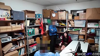 Preview 2 of Tusygaypon Com - Shoplifting slender teen busted and fucked by security