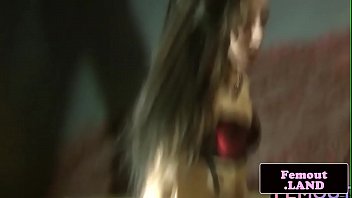 Preview 2 of Angel Little Lover - Classy shemale jerking cock and spills cum