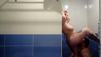 Preview 2 of 1st Masha Babko - A dude has a huge cumshot when his partner fucks his ass with her fingers