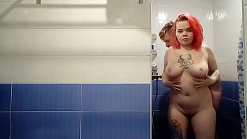 Preview 1 of 1st Masha Babko - A dude has a huge cumshot when his partner fucks his ass with her fingers