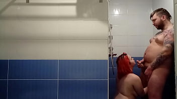 Preview 4 of 1st Masha Babko - A dude has a huge cumshot when his partner fucks his ass with her fingers