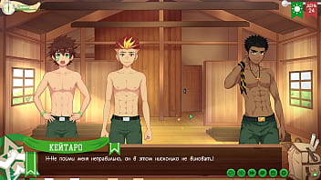 Preview 4 of Hendi Xxx Vedo - Game: Camp of Friends,  Path 2,  Episode 53 - Fixing beds in the camp (Russian voiceover)