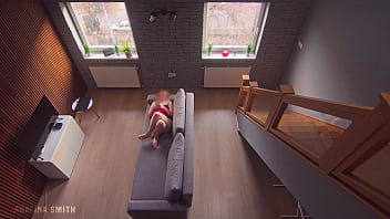 Preview 1 of Mexican Wife With Bbc - Roommate Caught Me Masturbating And I Continue As He Watch