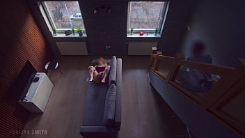 Preview 4 of Mexican Wife With Bbc - Roommate Caught Me Masturbating And I Continue As He Watch