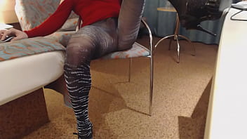 Preview 4 of She Tricked - Crossdresser sexy legs in hose
