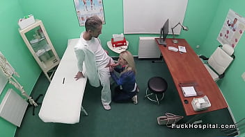 Preview 2 of 50yo Female - Big ass blonde rides doctor in cowgirl