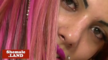 Preview 1 of Chineses Deep Tube - Seductive tgirl solo milking cock on camera