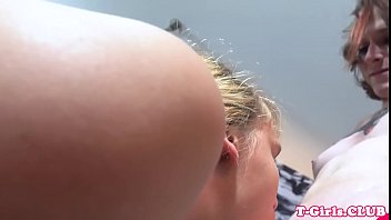 Preview 3 of Xxxchila Garl - Tattooed redhead TS assfucking lesbian tgirl