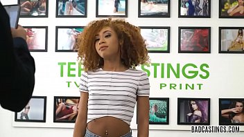 Preview 2 of 2 Girl Sharingcock - 18yo Kendall Woods Fucks on Casting
