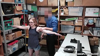 Preview 2 of Wwwxxxl Mom - Shoplifters pussy cock drilled on topSince the young shoplifter is all by hersel