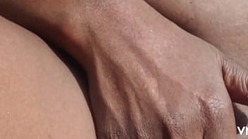 Preview 4 of Guinnes - Horny Flower get pool cleaner to clean her pussy before fucking her and his cum all over her pussy