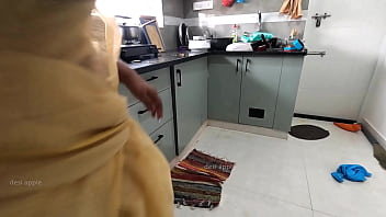 Preview 1 of Uzun Porno Filimleri - Maid jerking dick when wife is not at home
