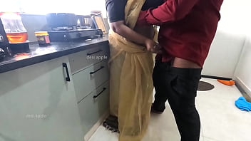 Preview 4 of Uzun Porno Filimleri - Maid jerking dick when wife is not at home