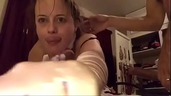 Preview 2 of Masajb - 225 - Fucking French Girl in Satin Lingerie - Nightie,  Panties