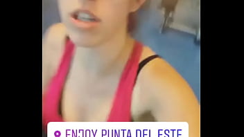 Preview 3 of Elsa Jeans Anal - Nati Jota mojada en el gym (tetas)