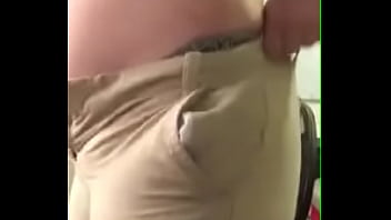 Preview 4 of Gf Big Dick - Old Pants got too tight for Big Belly
