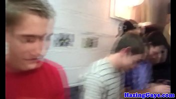 Preview 1 of Ebony Brutal Fucked - Amateur campus twink assfucked at hazing