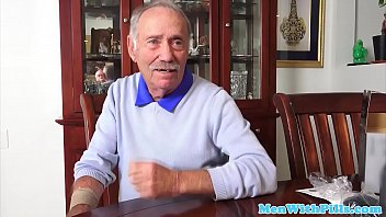Preview 1 of Laurena Lacey - Inked teen pleasuring pensioners hard cock