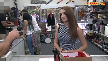 Preview 1 of Autotoon Dad Amateur - Brunette babe sells her heels and banged