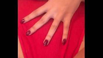 Preview 3 of Solo Long Nails - petite teen in bed wanting to tease ,  little ,  teen ,  bedroom , 