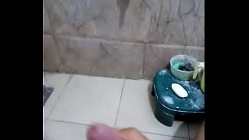 Preview 2 of Al Karim - woke up with a hard cock today rushed to the bathroom...
