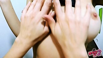 Preview 3 of Massage Threesome Cum - Busty Bubble Butt and Skinny Round Ass GFs - Makeit2.com XVIDEOS Exclusive Video