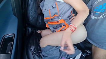 Preview 2 of Free Malay Sex Video - ingeniera civil Nataly follando en el carro en el refrigerio